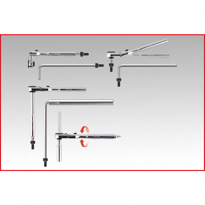 Set capete de clichet pentru biti 1/4 torsionpower 33 de piese [7]