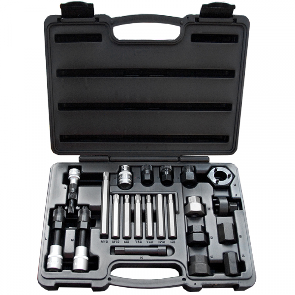 Set chei demontare fulii alternator, Force 22 piese [3]