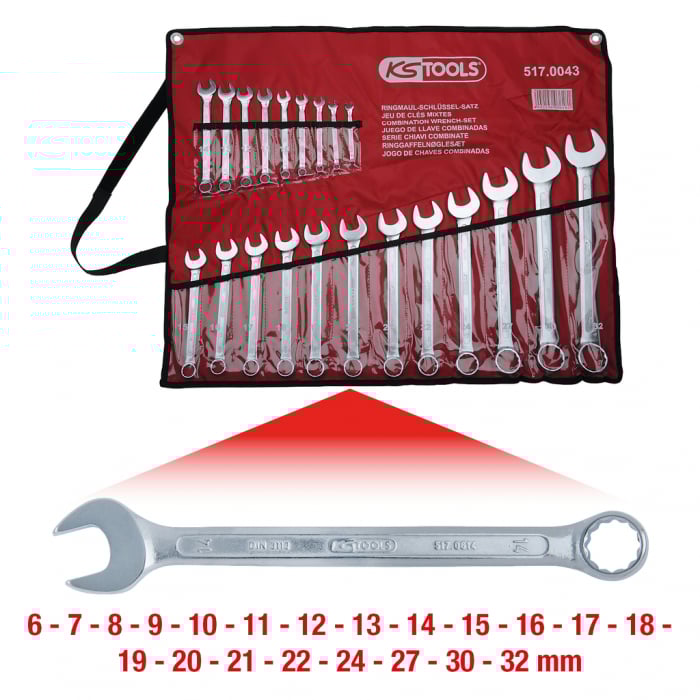 Set chei inelare in unghi 21 piese 6-32mm [5]