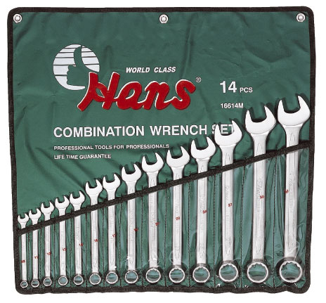 Set de chei combinate 14 buc. HANS [1]