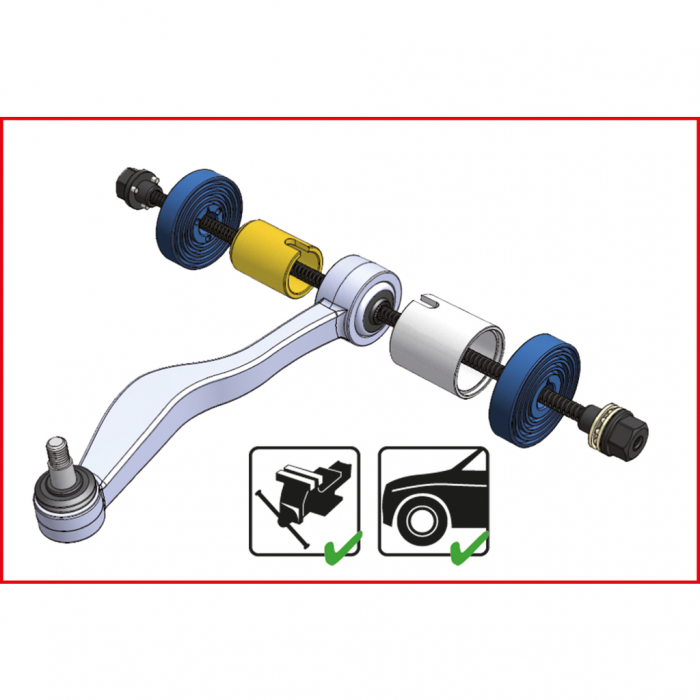 Set de presare si tragere  KS TOOLS 37 piese [12]