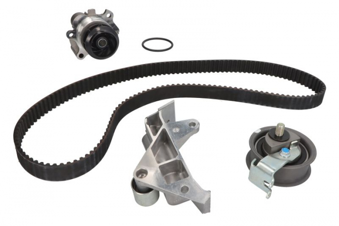 Set distributie (curea + intinzator + Pompa apa) potrivit AUDI A3, TT; SEAT ALHAMBRA, LEON, TOLEDO II; SKODA OCTAVIA I; VW BORA, BORA I, GOLF IV, NEW BEETLE, SHARAN 1.8 09.96-12.10 [2]