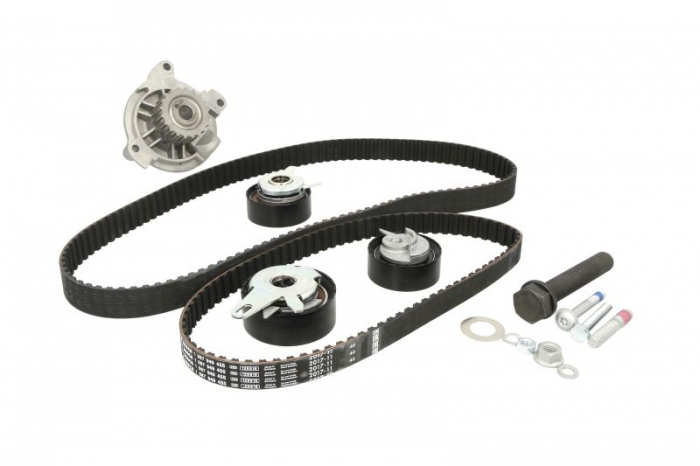 Set distributie (curea + intinzator + Pompa apa) potrivit AUDI A6 C4; VW CALIFORNIA T4 CAMPER, LT 28-35 II, LT 28-46 II, TRANSPORTER T4 2.4D/2.5D 07.90-07.06 [1]