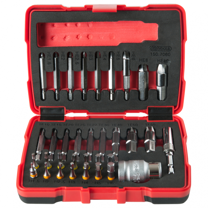 Set extractor suruburi cu cap hexagonal 1/4 + 10 mm 34 piese [2]