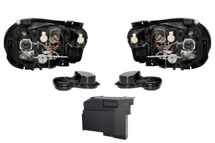 Set faruri stanga/dreapta (H1/H3/H7, electric, fara motor, culoare interior: negru) potrivit VW GOLF IV 08.97-06.06 [2]