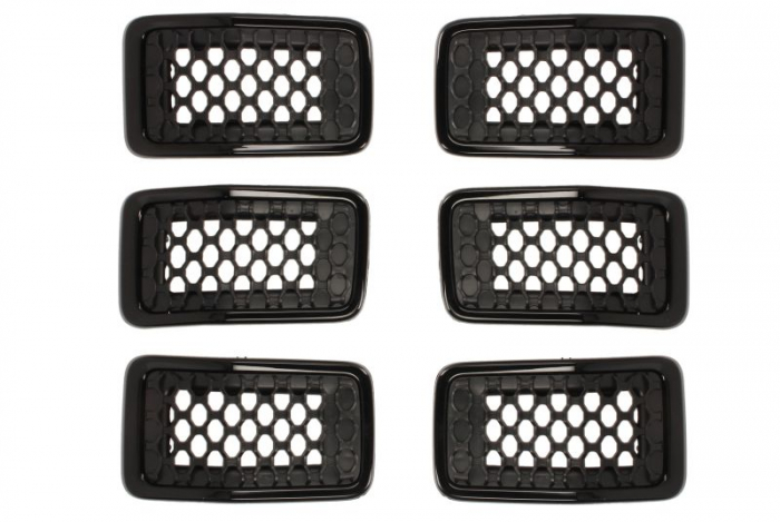 Set grile radiator gri/negru potrivit JEEP CHEROKEE 2.0D-3.2 dupa 2013 [2]