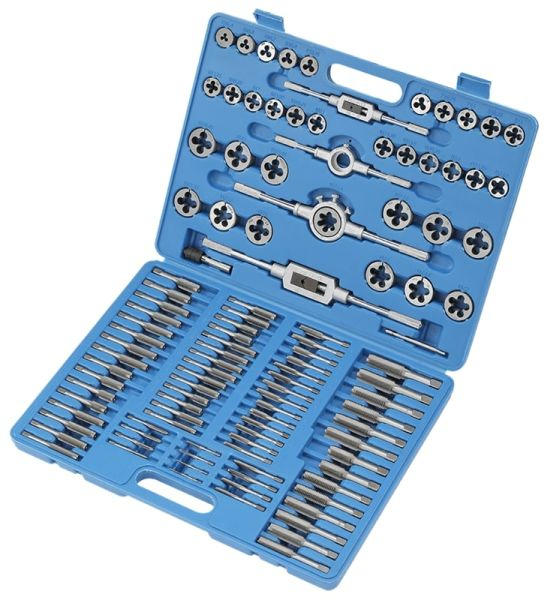 Set instrumente filetare actionare manuala, metric 110 buc, dimensiune filet: M10x1/M10x1,25/M11x1,5/M12x1/M12x1,25/M12x1,5/M12x1,75/M14x1/M14x1,25/M14x1,5/M14x2/M16x1/M16x1,5/M16x2/M18x1,5/M2x0,4/M3x [2]