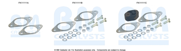 Set montaj esapament BM11111 FORD KUGA I 2.0D intre 2008-2012 [2]
