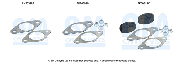 Set montaj esapament BM70399 FORD MONDEO III 1.8/2.0 intre 2000-2007 [2]