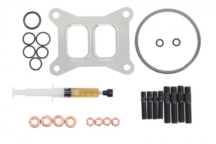 Set montaj turbocompresor (cu garnituri) potrivit AUDI A1, A3, Q3, TT; SEAT LEON, LEON SC, LEON ST; SKODA OCTAVIA III, SUPERB III; VW BEETLE, GOLF ALLTRACK VII, GOLF VI, GOLF VII 1.8/2.0 04.12- [1]