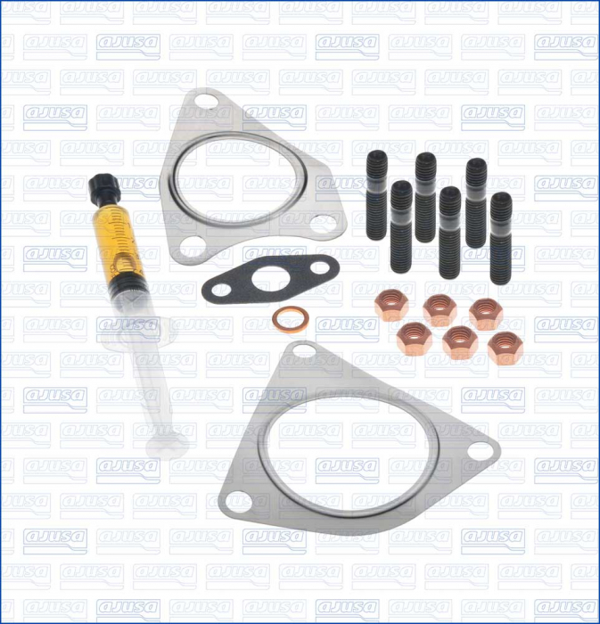 Set montaj turbocompresor (cu garnituri) potrivit AUDI A4 ALLROAD B8, A4 B8, A5, Q5 2.7D/3.0D 06.07-05.17 [2]