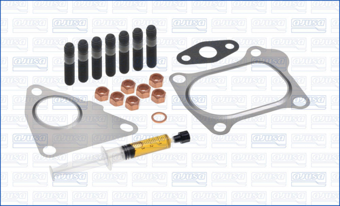 Set montaj turbocompresor (cu garnituri) potrivit DACIA LOGAN, LOGAN EXPRESS, LOGAN MCV, SANDERO; NISSAN KUBISTAR, MICRA III; RENAULT CLIO II, CLIO III, CLIO III/HATCHBACK, FLUENCE 1.5D 01.03- [2]