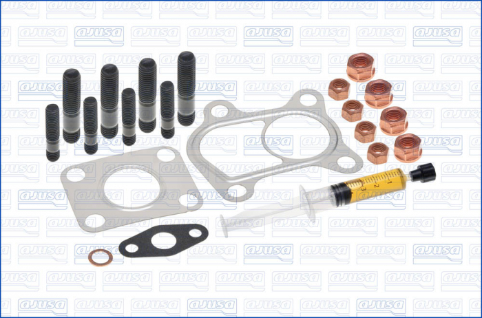 Set montaj turbocompresor (cu garnituri) potrivit HYUNDAI ELANTRA III, HIGHWAY, SANTA FÉ I, TRAJET, TUCSON, TUCSON/SUV; KIA CARENS II, CERATO I, SPORTAGE II 2.0D 03.01- [2]
