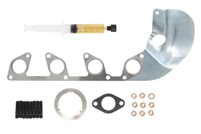 Set montaj turbocompresor (cu garnituri) potrivit JEEP COMPASS; MITSUBISHI LANCER VIII; SEAT ALTEA, ALTEA XL, LEON, TOLEDO III; SKODA OCTAVIA II; VW GOLF V, JETTA III, PASSAT B6, TOURAN 2.0D 08.05- [1]