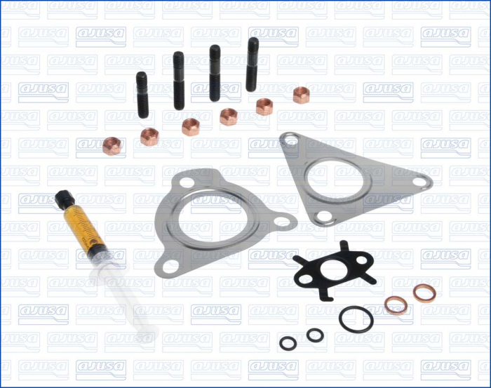 Set montaj turbocompresor (cu garnituri) potrivit VOLVO S40 I, V40; MITSUBISHI CARISMA; RENAULT ESPACE IV, GRAND SCENIC II, LAGUNA II, MEGANE II, SCENIC II 1.9D 07.00- [1]