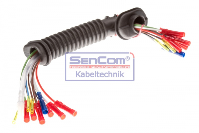 Set reparatie cabluri Cu furtun lichid de spalare parbriz (250mm, numar pini: 10, cu capac; cu furtun, Stanga) potrivit VW GOLF IV 1.4-3.2 08.97-06.05 [3]