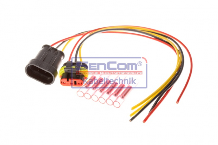 Set reparatie cabluri diferite  (265mm, numar pini: 3, manson termocontractabil) potrivit ABARTH 500 / 595 / 695, 500C / 595C / 695C, GRANDE PUNTO, PUNTO; AUDI 100 C1 0.7-Electric 11.68- [2]