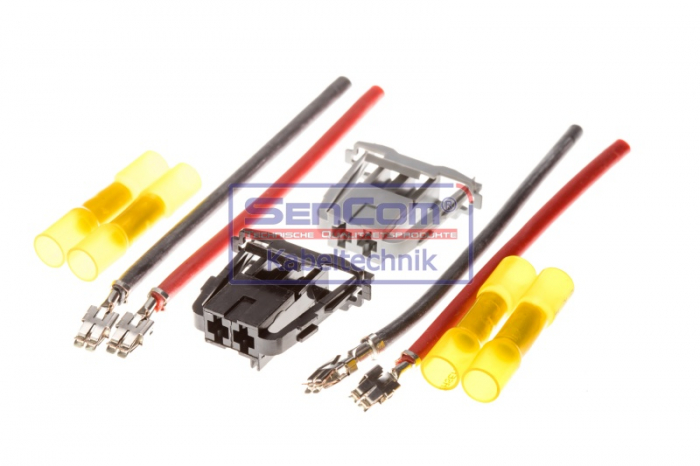 Set reparatie cabluri pentru suflanta interioara (100mm, cu terminal gri si negru; cu terminal negru) potrivit FIAT GRANDE PUNTO potrivit ALFA ROMEO MITO; FIAT DOBLO, DOBLO CARGO 0.9-2.0D 06.05- [2]