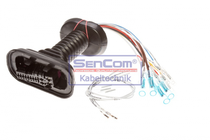 Set reparatie cabluri usa (250mm, numar pini: 11, cu capac, Dreapta/Stanga) potrivit AUDI A6 ALLROAD C6, A6 C6 2.0-5.2 05.04-08.11 [2]