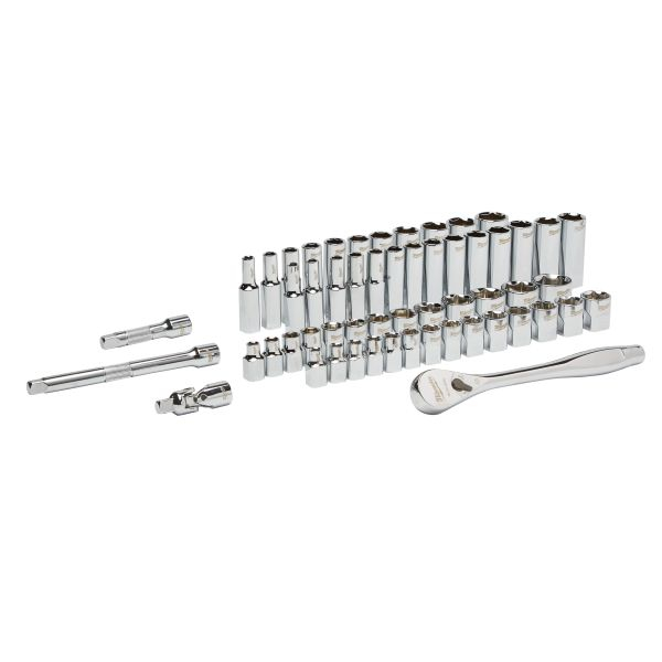 Set scule / set premiu, omogen 56 buc., profil: Hexagonal, priză / antrenare: 3/8", ambalare: valiza plastic [2]