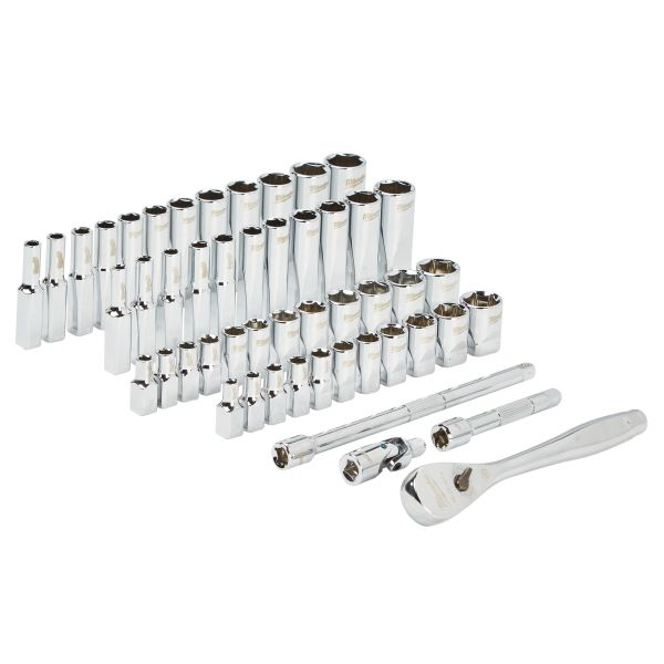 Set scule / Set prize, omogen 50 buc, profil: Hexagonal, priză / antrenare: 1/4", ambalaj: valiză din plastic [4]