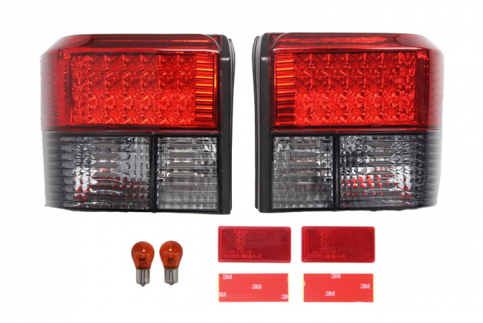 Set stop tripla lampa spate (Semnalizator fumuriu, culoare sticla: rosu) VW TRANSPORTER BUS/PLATFORMA/SASIU 1995-2003 [1]