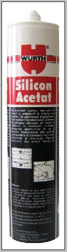 Silicon acetat negru Wurth, 310 ml [1]