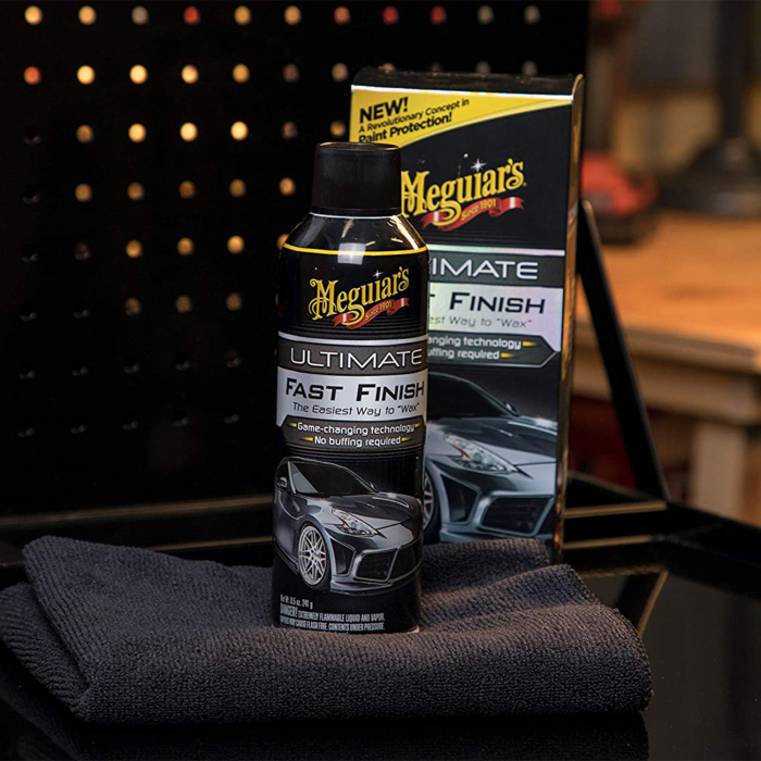 Solutie protectie auto Meguiar's, aerosol, laveta stergere inclusa, 241g, Ultimate Fast Finish (Aerosol) EU [3]