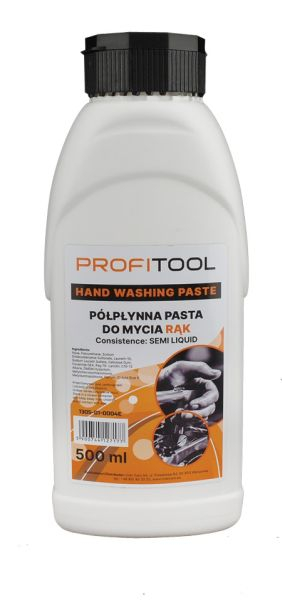 Solutie spalare maini PROFITOOL 1buc, capacitate: 0,5 l, consistenta: semi lichid, linie: migdale, culoare: albastru [1]