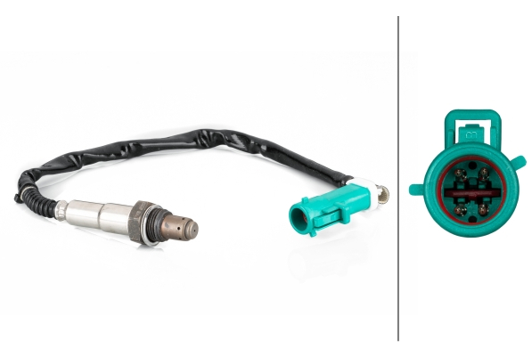 Sonda lambda (numar fire 4, 350mm) potrivit VOLVO C30, S40 II, S60 II, S80 II, V50, V60 I, V70 III, XC60 I; FORD C-MAX, C-MAX II, FOCUS C-MAX, FOCUS II, FOCUS III, GALAXY II 1.4-4.6 08.02- [1]