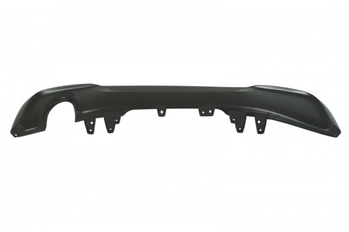 Spoiler bara spate model pachet M, negru, cu degajare esapament partea stanga potrivit BMW 2 Active Tourer F45, F46 dupa 2018 [2]