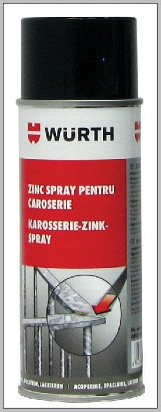 Spray Zinc caroserie Wurth 400 ml pieseautoscan.ro imagine noua 2022