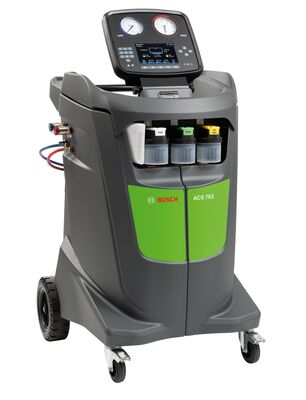 Statie incarcat AC BOSCH ACS 763 (R1234yf), mod operare automatic/manual, destinat pentru: vehicule agricultura; vehicule electrice; vehicule hibride; autoturisme; camioane [2]