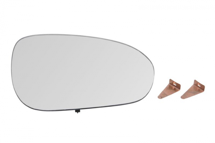 Sticla oglinda laterala Dreapta convexa, incalzita, crom potrivit FIAT 500X dupa 2014 [1]