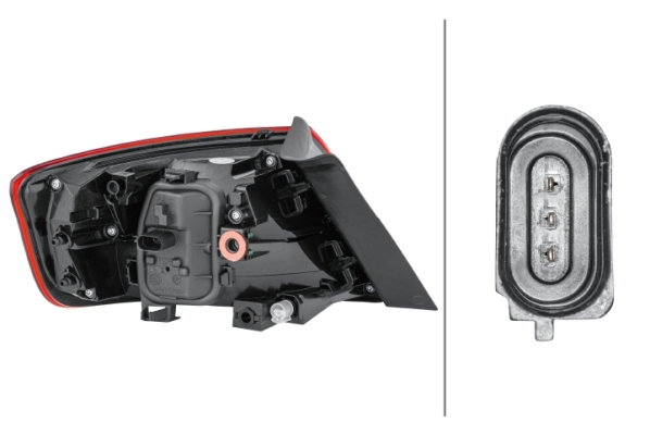 Stop lampa spate Dreapta exterior, W21W potrivit AUDI A3 1.0-2.5 04.12- [2]