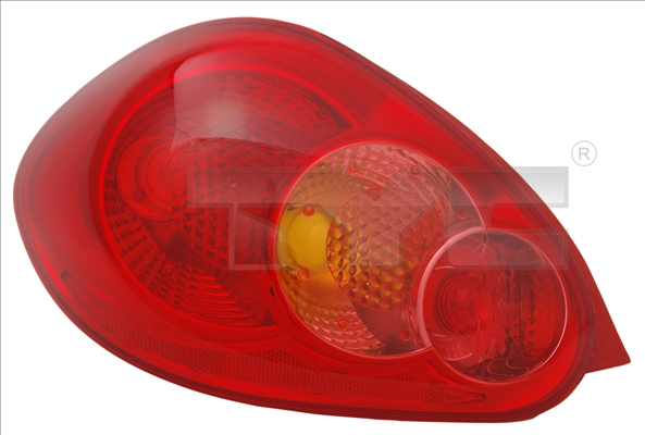 Stop lampa spate stanga culoare semnalizator portocaliu culoare sticla rosu TOYOTA AYGO I Hatchback intre 2008-2014 [1]