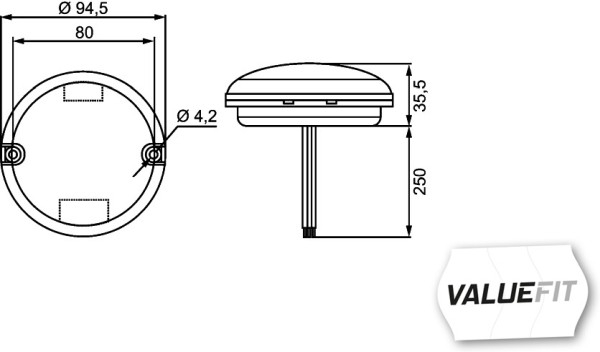 Stop lampa spate stanga/dreapta (LED, 12/24V, cu semnalizator, cu lumina stop, lumina parcare) [2]