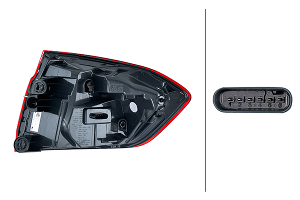 Stop lampa spate stanga (exterior, LED) potrivit BMW Seria 3 F30, F31, F80 Saloon 05.15-03.19 [2]