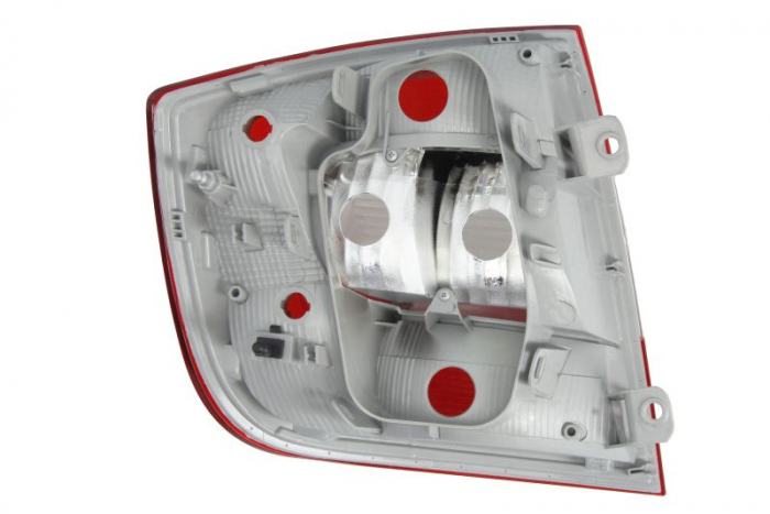 Stop tripla lampa spate dreapta (Semnalizator alb, culoare sticla alb-rosu, lumini ceata, lumini mers inapoi) SKODA RAPID 2012-2017 [2]