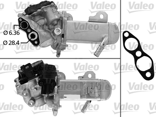 Supapa EGR cu radiator racire potrivit DS DS 5; CITROEN C4 GRAND PICASSO I, C4 II, C4 PICASSO I, C5 III, C8, DS4, DS5, JUMPY; FIAT SCUDO; PEUGEOT 3008, 308, 308 I, 5008, 508 I 2.0D/2.0DH 03.06- [3]