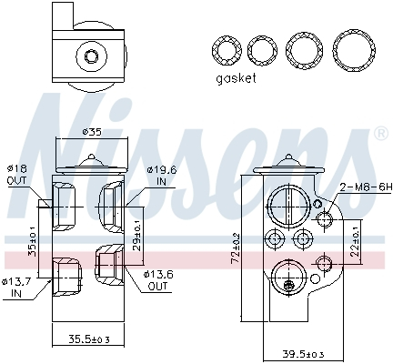 Supapa expansiune clima potrivit AUDI A4 ALLROAD B8, A4 B8, A5, Q5 1.8-4.2 06.07-05.17 [1]