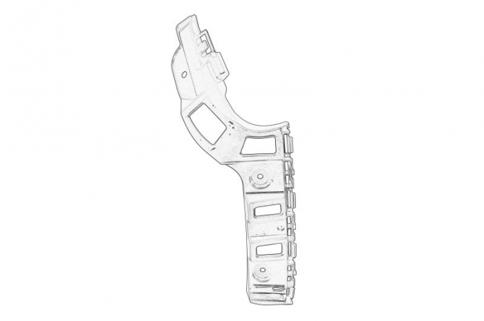 Suport bara spate dreapta ( plastic) SEAT MII; SKODA CITIGO; VW UP dupa 2011 [1]
