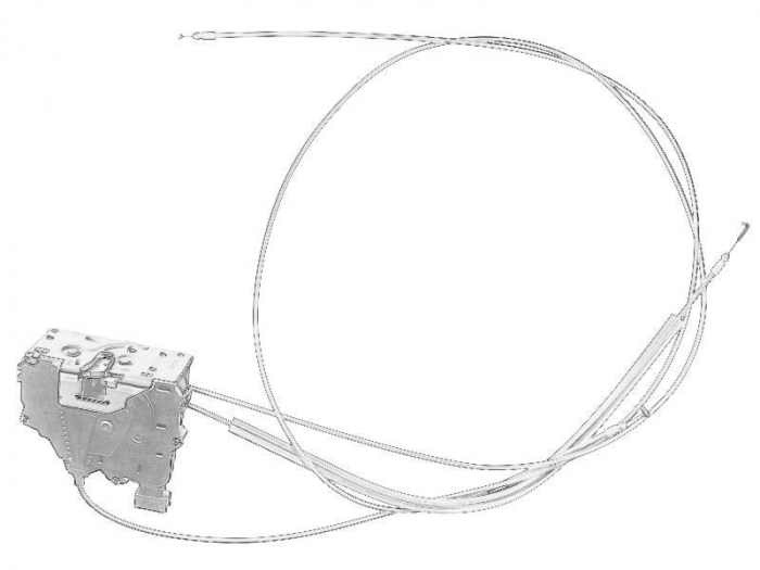 Suport incuietoare usa stanga (mijloc; cu cablu) FIAT DUCATO 2.0D-3.0D dupa 2006 [1]