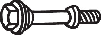 Surub, sistem de esapament (M10x65), 1buc potrivit CITROEN C1; DACIA DUSTER, LOGAN, LOGAN EXPRESS, LOGAN MCV, SANDERO; MAZDA 2, 323 F VI, 323 S VI; MINI (R50, R53) 1.0-3.2D 07.90- [3]