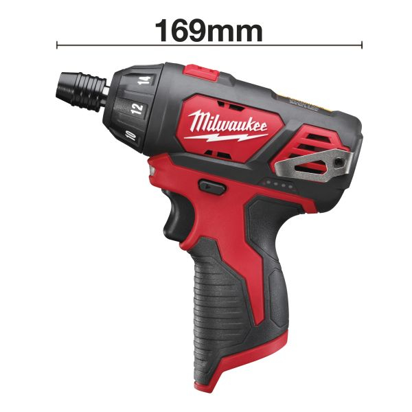 Şurubelniţă, sursa de alimentare: pe baterii M12 BSD-0, hexagon intern 1/4, cuplu maxim: 20Nm, 12V, numar de baterii 0, impachetare: fara valiza inclusa [4]