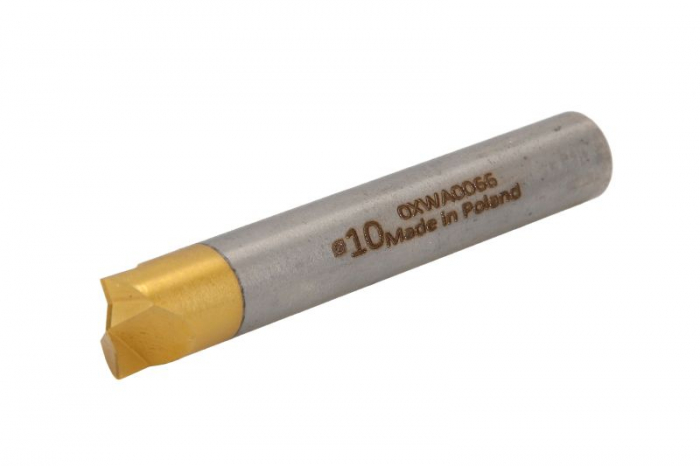 Taietor cobalt, pt suduri in puncte, diametru prindere: 8 mm, diametru cap: 10 mm, dł. 70 mm [2]