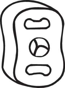 Tampon suport sistem evacuare potrivit OPEL ASTRA H, ASTRA H CLASSIC, ASTRA H GTC, ZAFIRA B, ZAFIRA B/MINIVAN 1.7D 02.07- [2]