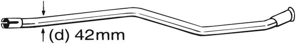 Teava esapament (42) potrivit CITROEN XSARA 1.9D 07.98-08.05 [2]