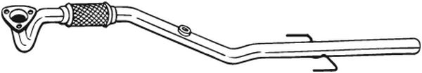 Teava evacuare fata OPEL SIGNUM, VECTRA C, VECTRA C GTS 1.8 intre 2005-2008 [1]