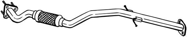 Teava evacuare fata (x1400mm) OPEL INSIGNIA A, INSIGNIA A COUNTRY; SAAB 9-5 2.0D intre 2008-2017 [2]